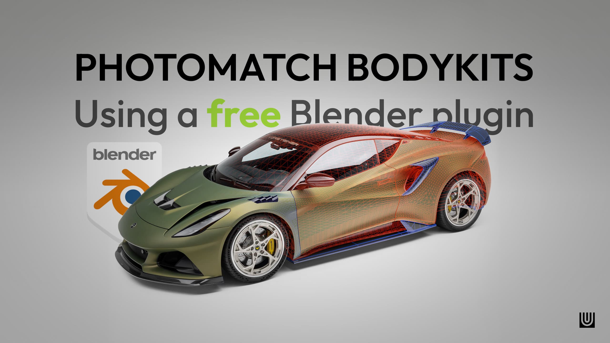 How to Photomatch Bodykits onto Base Car Models in Blender (PnPoint Guide)